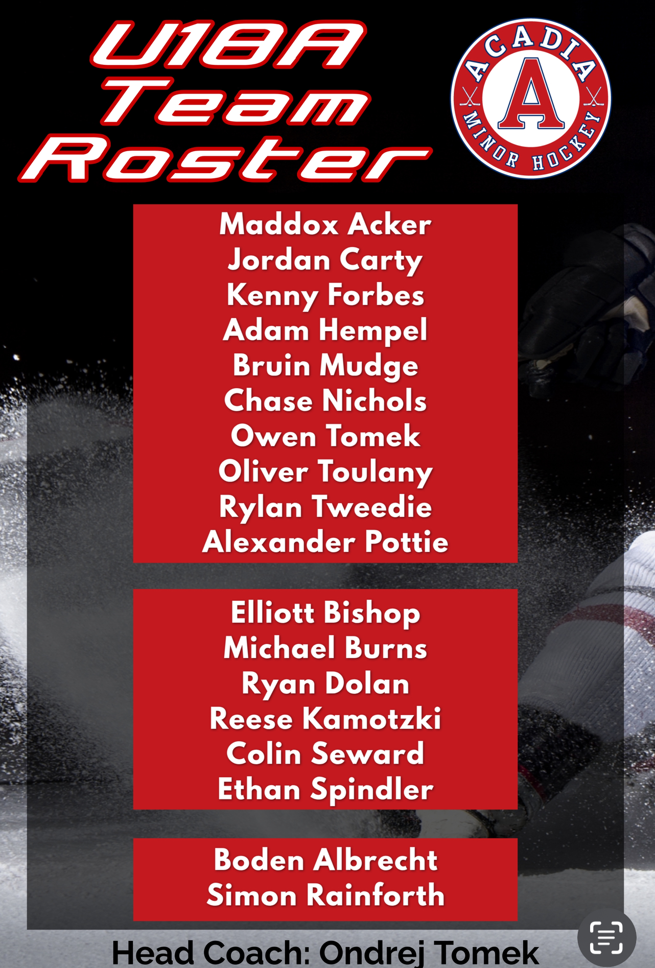 U18 A Roster