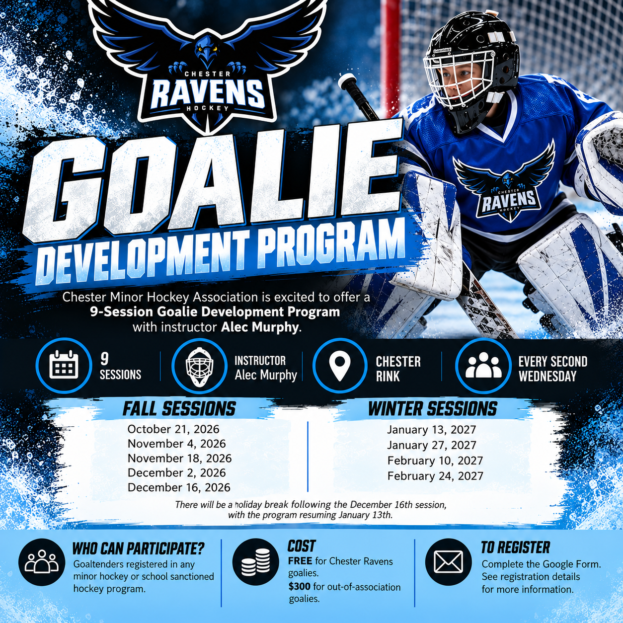 Chester Ravens Goalie Development Program (1)
