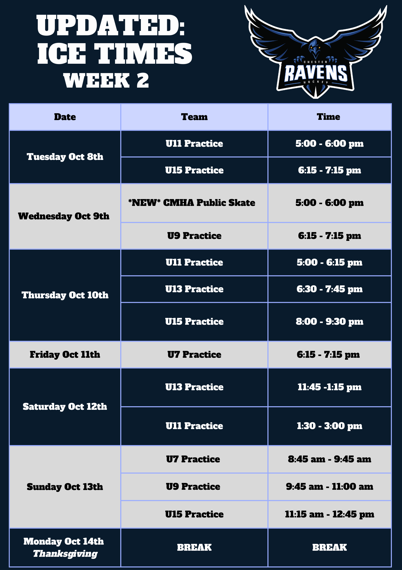 Ravens Season Start Up Ice Time Schedule (1)