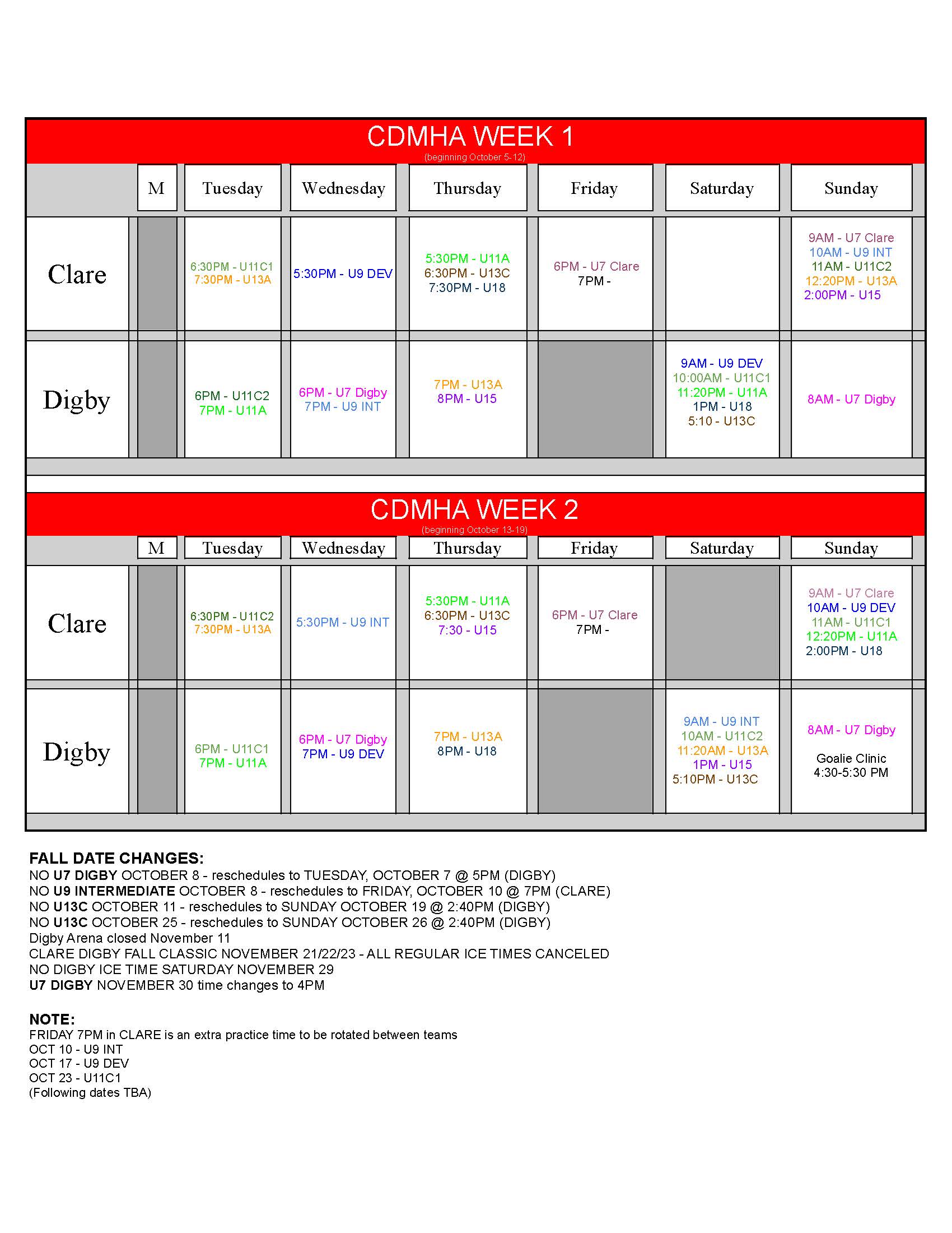 CDMHA Reg Season Schedule 2025-26-xlsx - reg season calendar