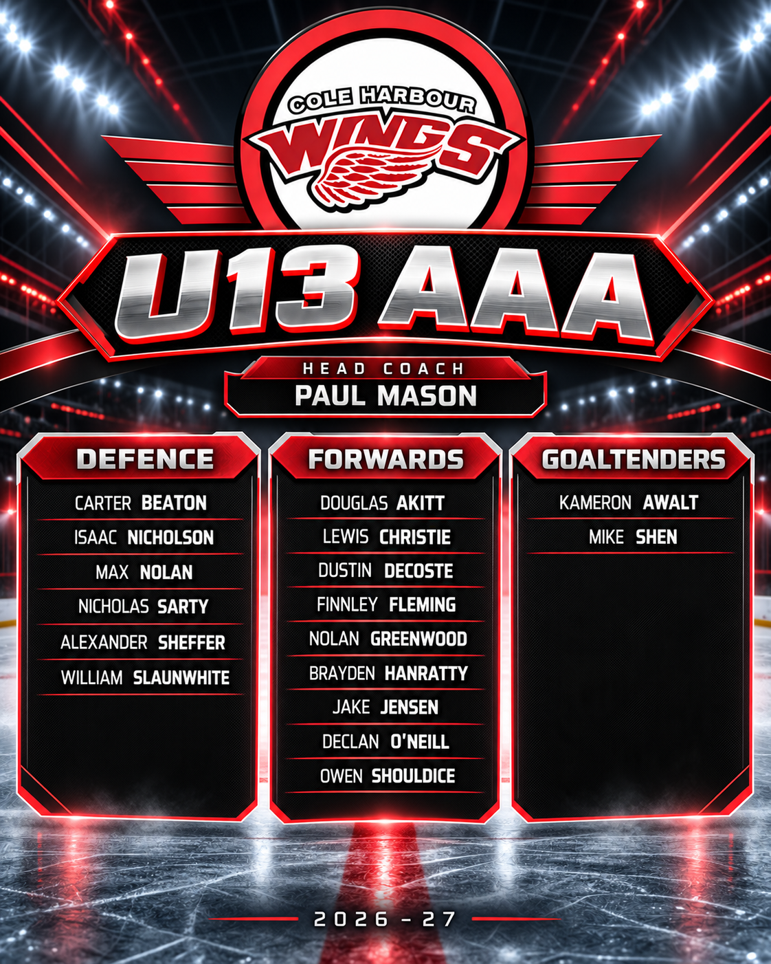 u13 AAA 2026