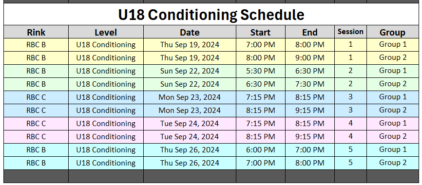 U18 Schedule (9)