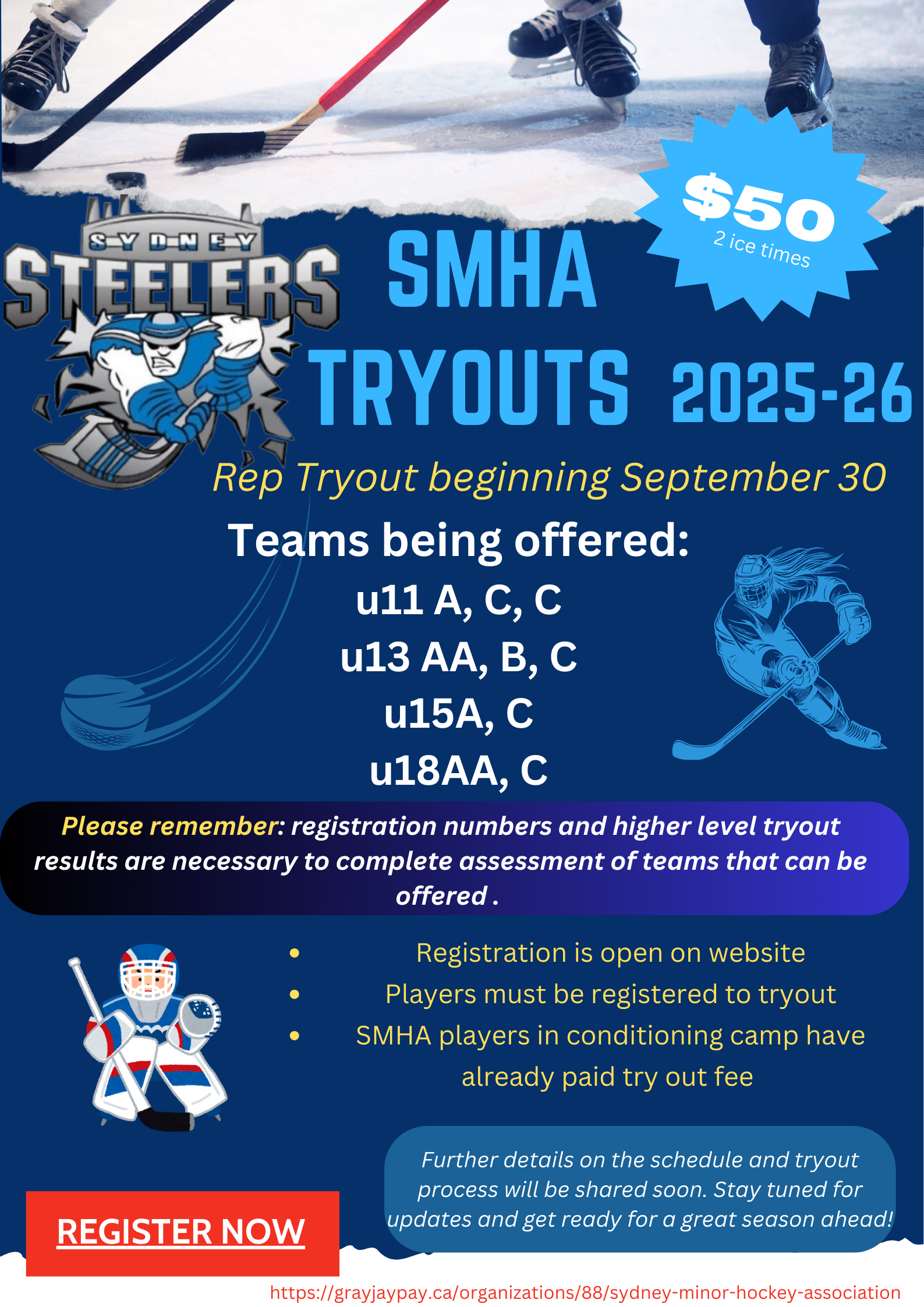 SMHA Tryouts 2025-26